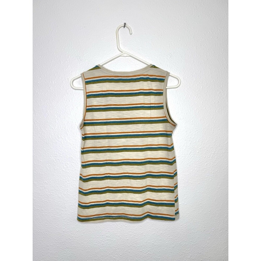 Toad and Co 2023 Women's XS Organic Cotton Blend V-Neck Tank Top Retro Style - Picture 2 of 13